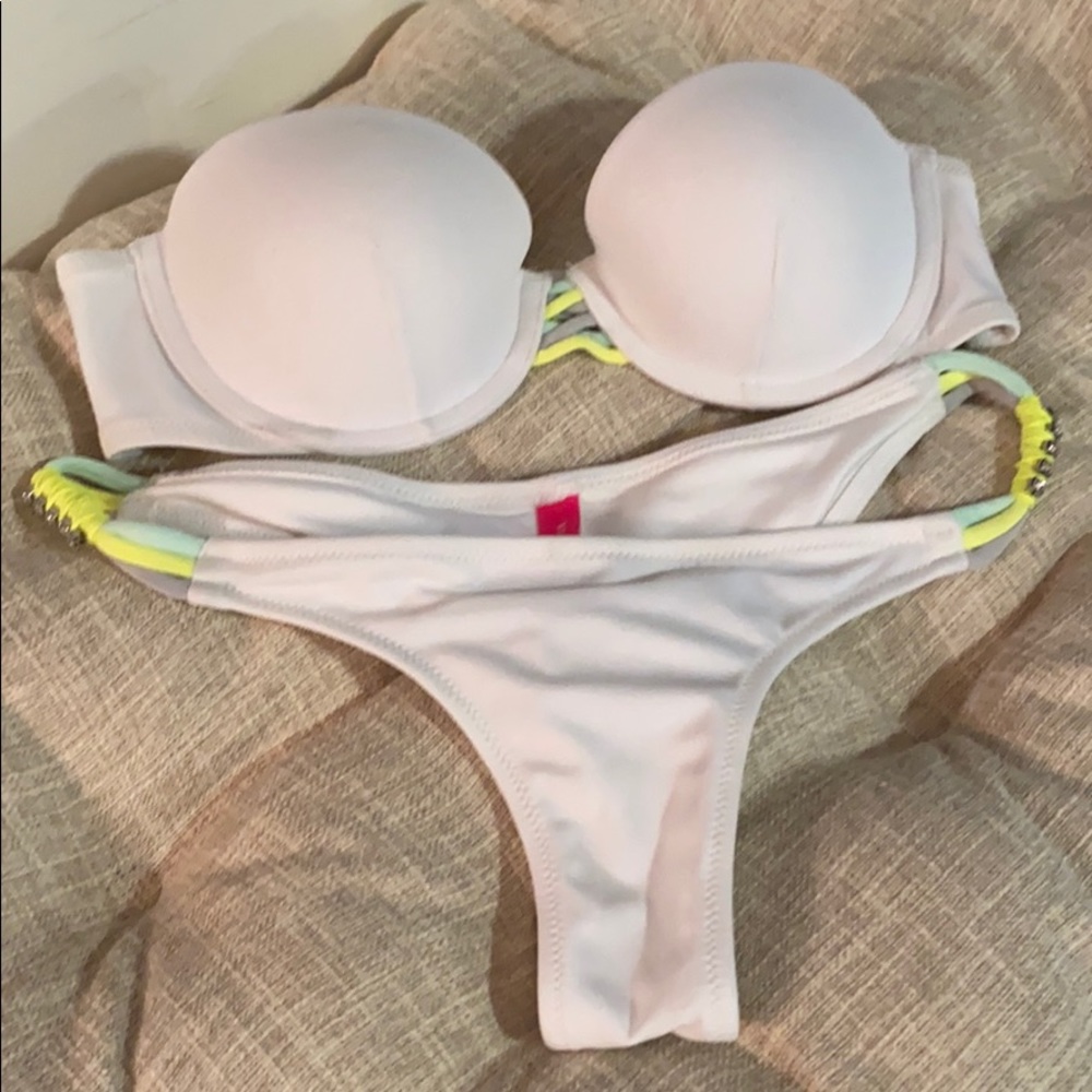 VS Rhinestone Bikini Top & Cheeky Bottoms